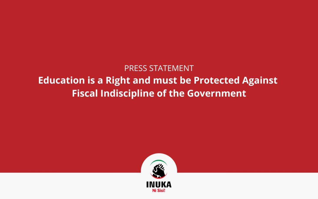 Education is a Right and must be Protected Against Fiscal Indiscipline of the Government