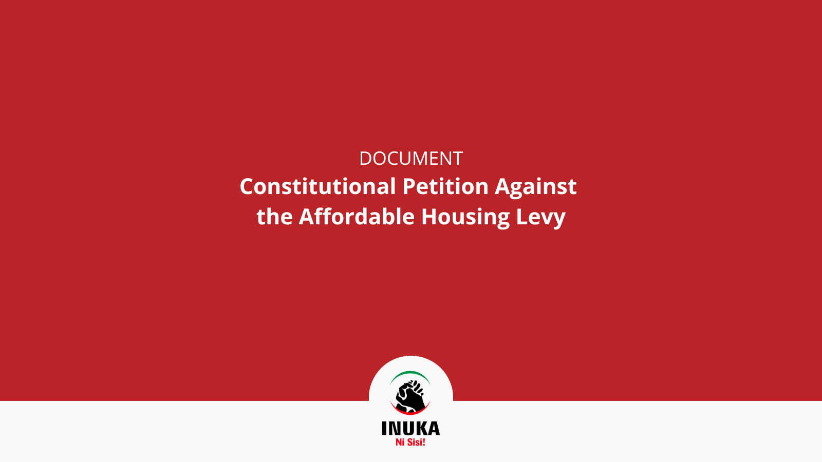 Constitutional Petition Against the Affordable Housing Levy